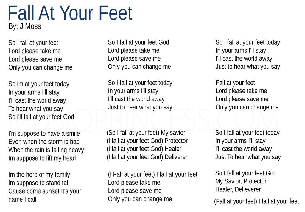 Fall At Your Feet Lyrics