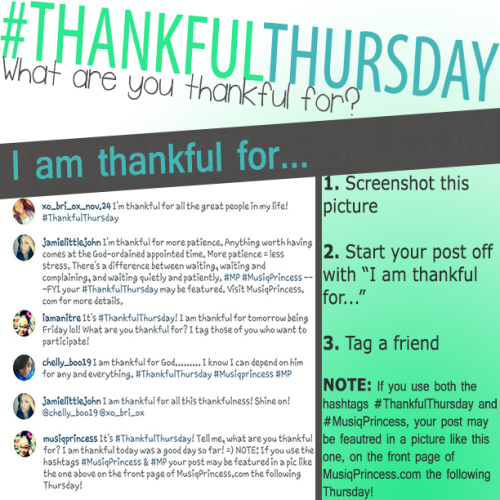 Thankful Thursday: October 30th